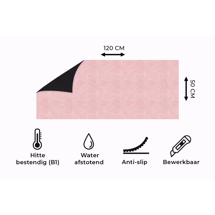 Keukenloper - Licht - Roze - Effen — 5