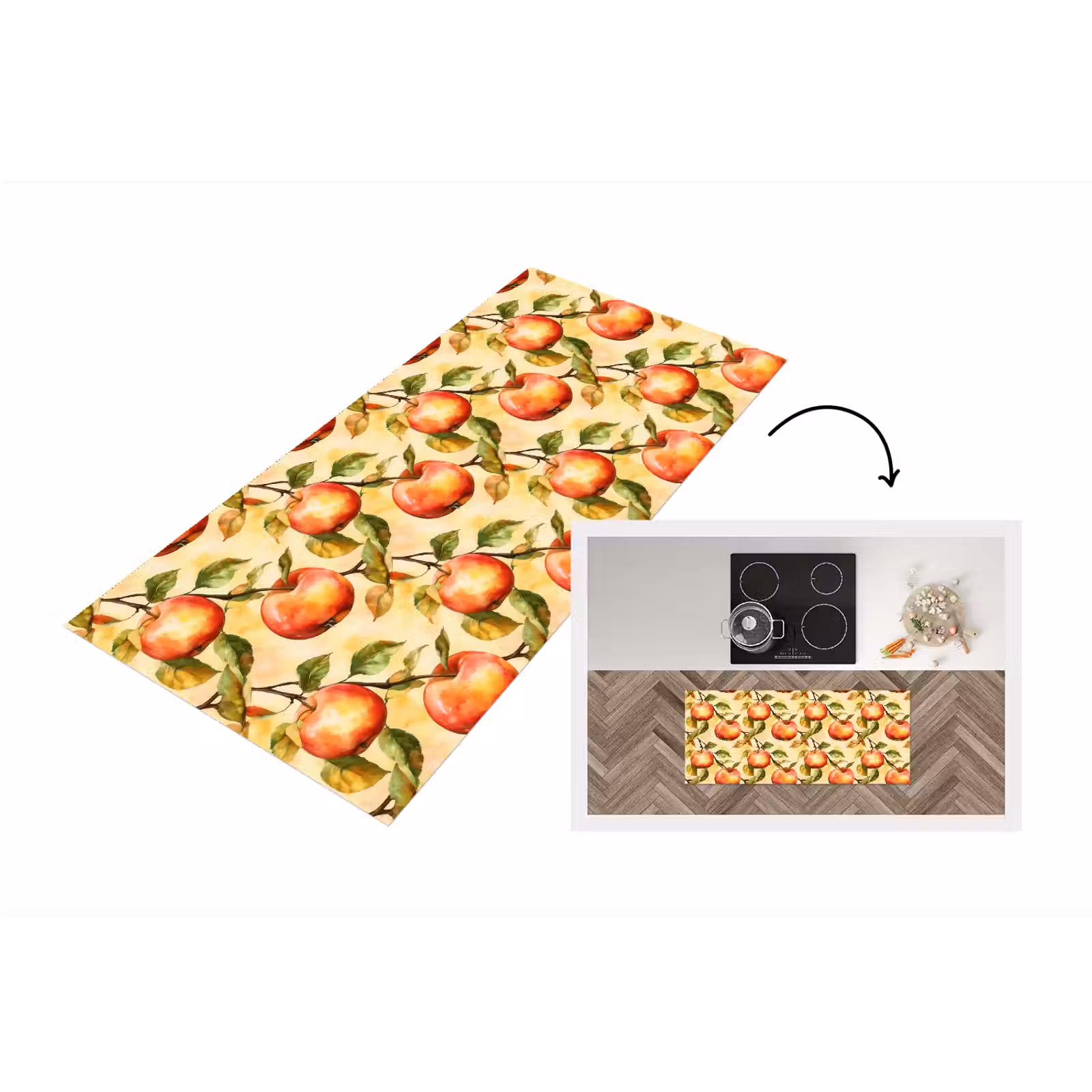 Keukenloper - Appel - Takken - Patroon — 1