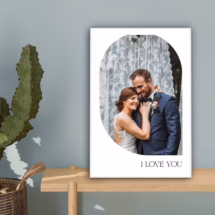 Gepersonaliseerd canvas schilderij - I Love You - Beeld — 4