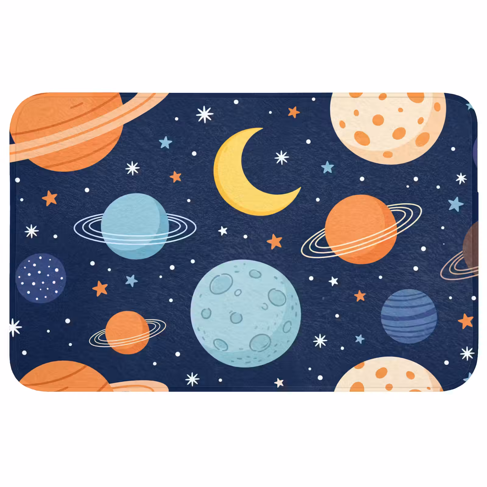 Badmat - Ruimte - Planeten - Kleurrijk — 1