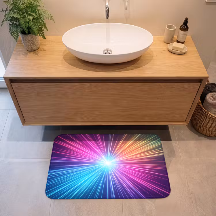 Badmat - Abstract - Light - Burst - Modern - Colorful — 2