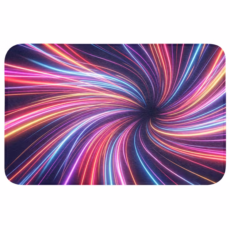 Badmat - Abstract - Swirl - Futuristic - Neon — 1