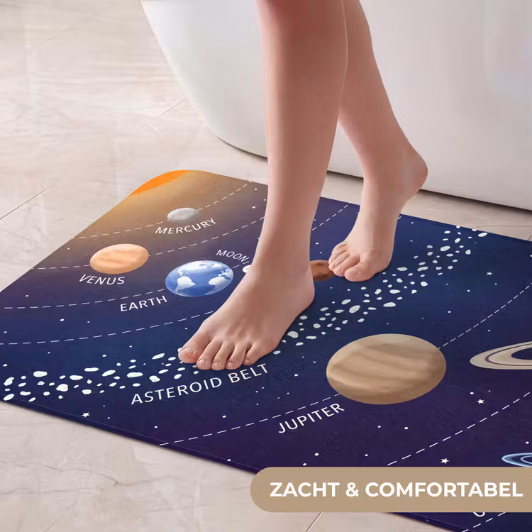 Badmat - Planetenstelsel - Ruimte - Illustratie — 5