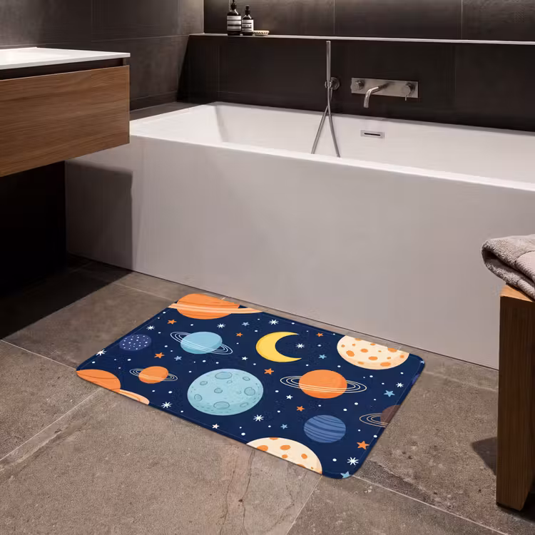 Badmat - Ruimte - Planeten - Kleurrijk — 4