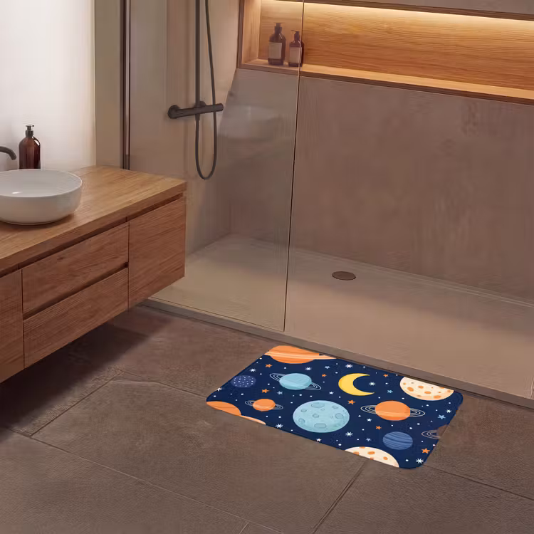 Badmat - Ruimte - Planeten - Kleurrijk — 6