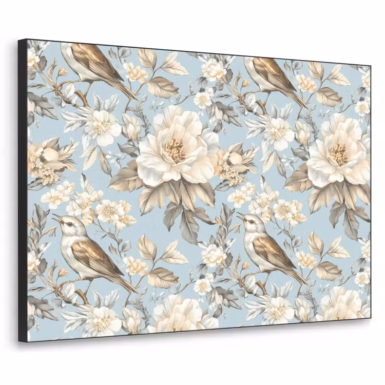 Art Frame - Botanisch - Zangvogel - Blauw — 1