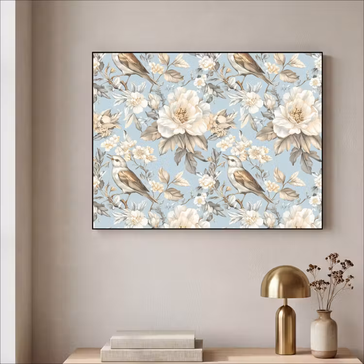 Art Frame - Botanisch - Zangvogel - Blauw — 5