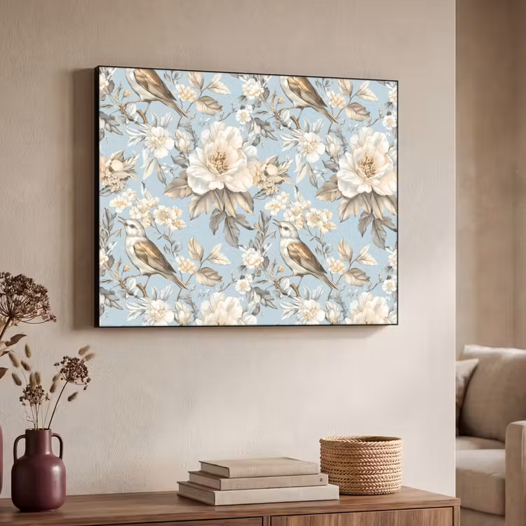 Art Frame - Botanisch - Zangvogel - Blauw — 7