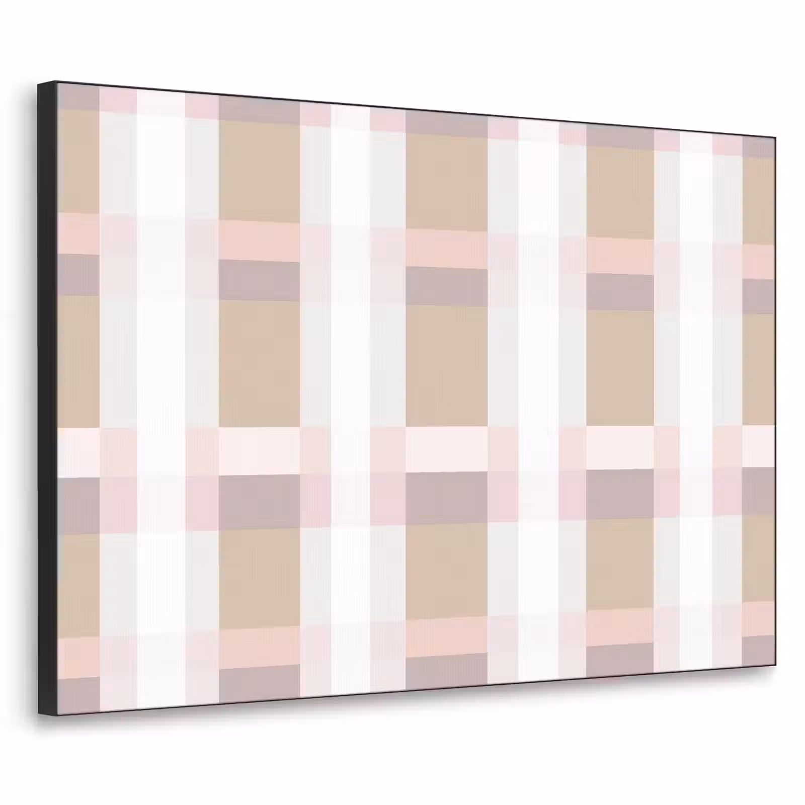Art Frame - Ruitpatroon - Aardetinten - Minimalistisch — 1