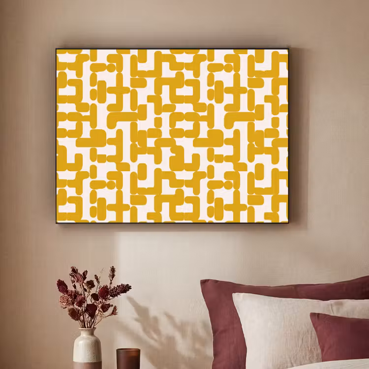 Art Frame - Geel - Beige - Patroon — 3