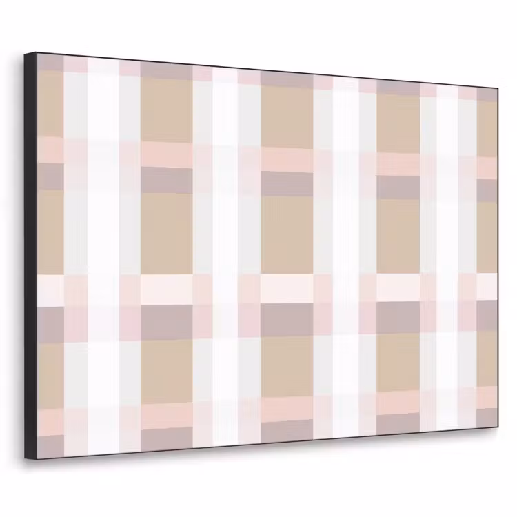 Art Frame - Ruitpatroon - Aardetinten - Minimalistisch — 1