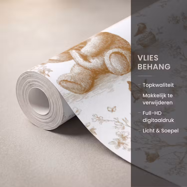 Behang - Beer - Tijdloos - Bruin — 3
