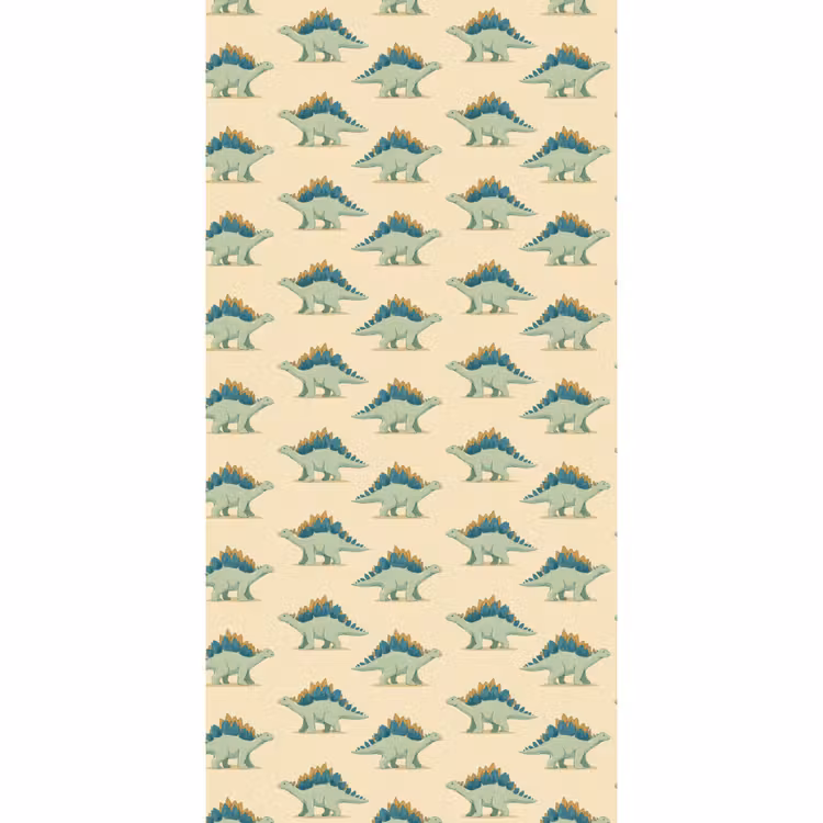 Behang - Dino - Patroon - Groen — 2