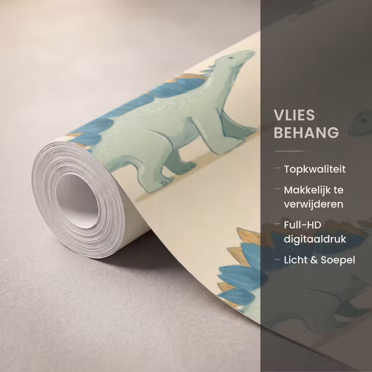 Behang - Dino - Patroon - Groen — 3