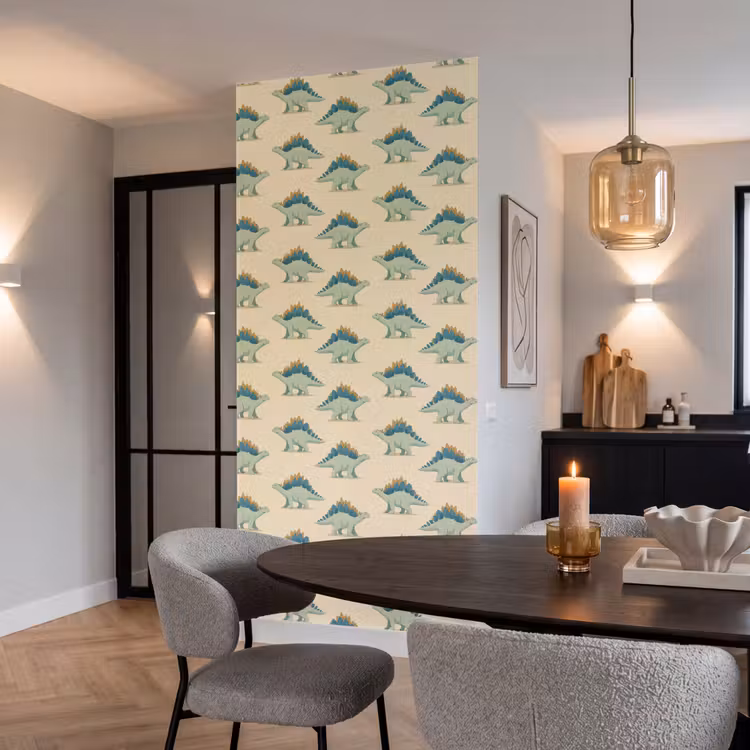 Behang - Dino - Patroon - Groen — 5