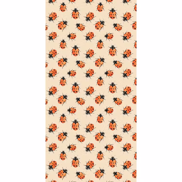 Behang - Lieveheersbeestjes - Patroon - Rood — 2