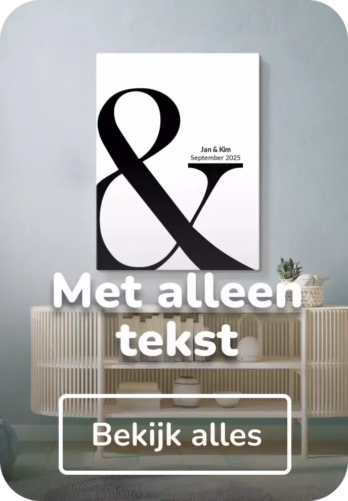Canvas alleen tekst