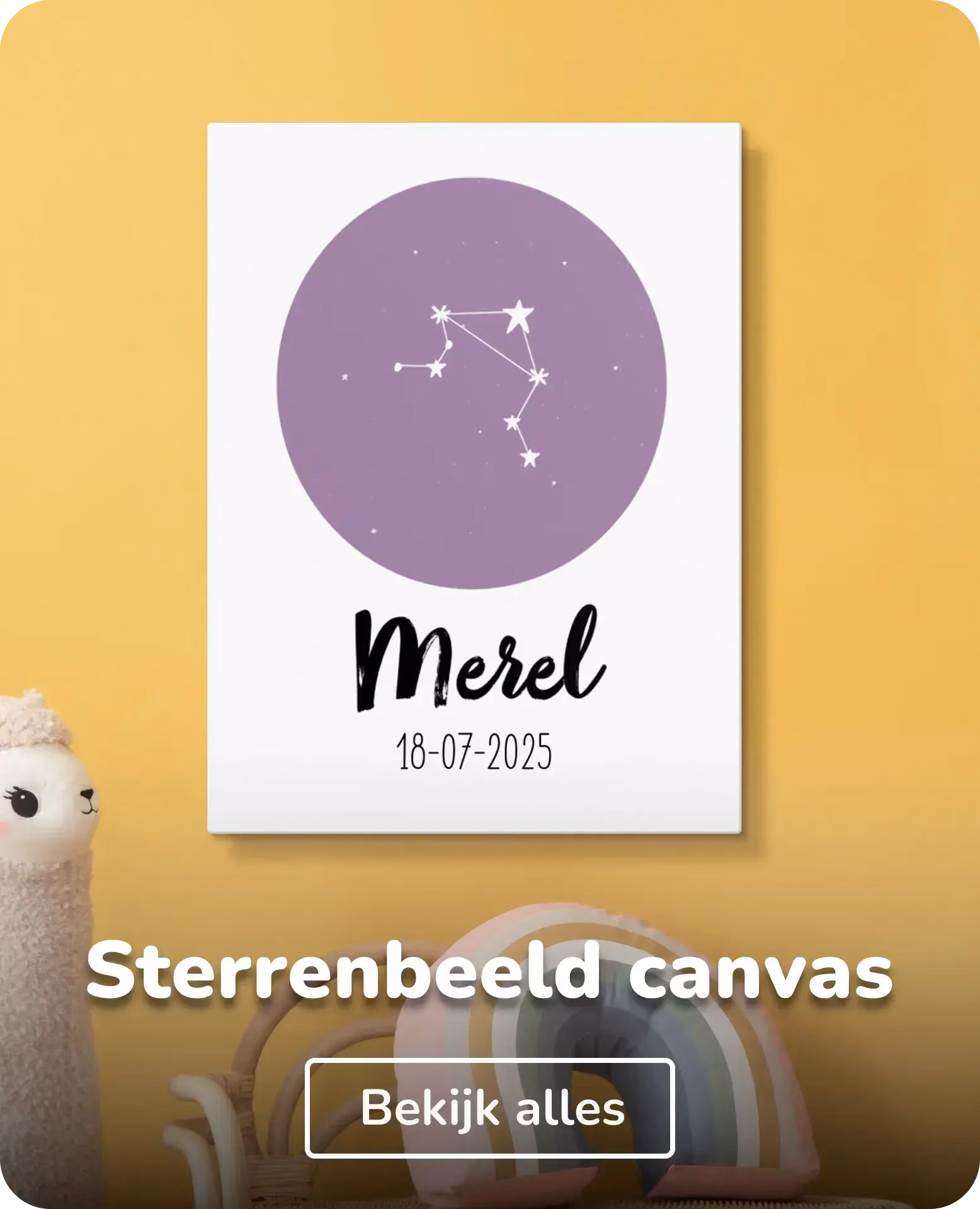 Sterrenbeeld canvas