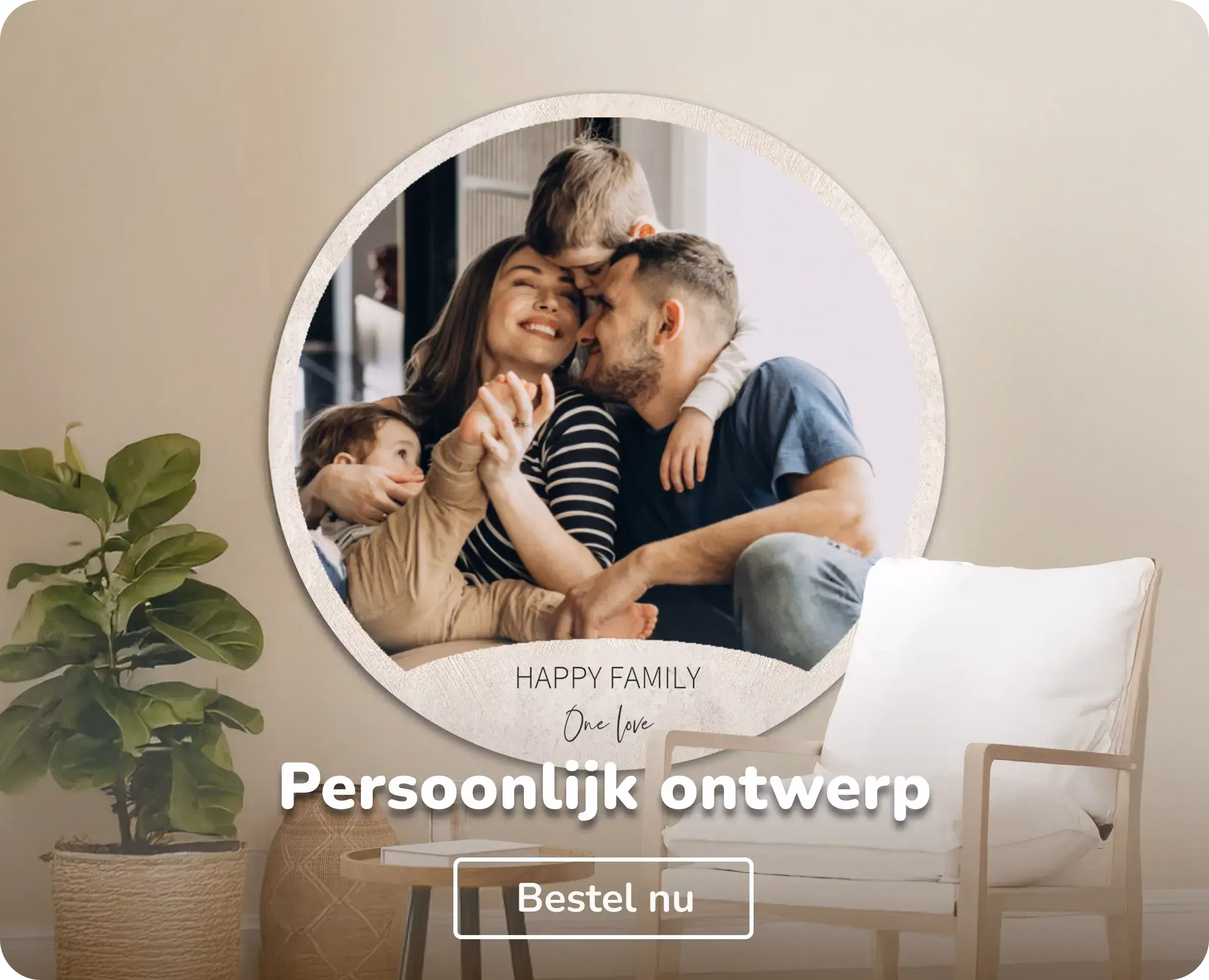 Muurcirkel personaliseren