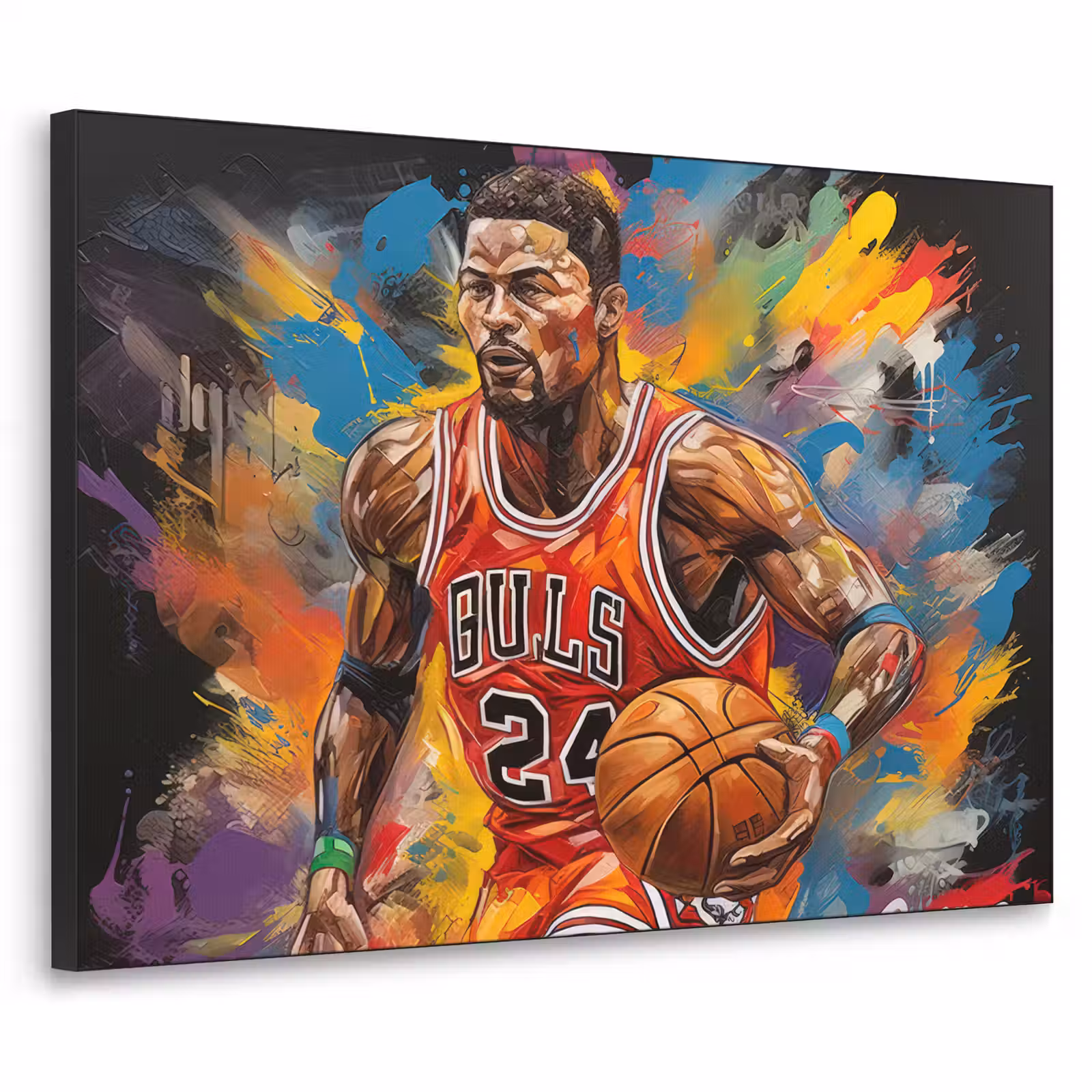Art Frame - Basketbal - Verf - Kleuren - Rood — 1
