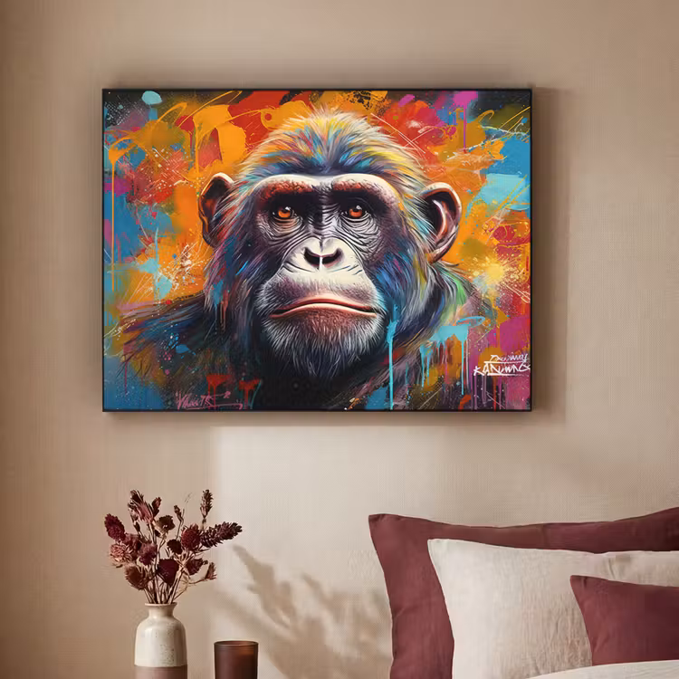 Art Frame - Aap - Gorilla - Graffiti - Dieren - Kleuren — 3