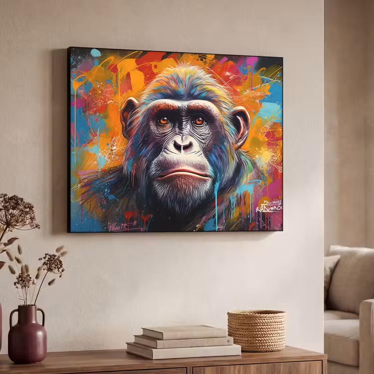 Art Frame - Aap - Gorilla - Graffiti - Dieren - Kleuren — 7