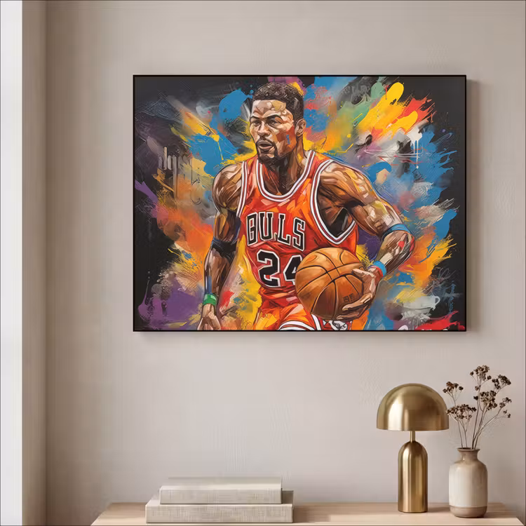 Art Frame - Basketbal - Verf - Kleuren - Rood — 5