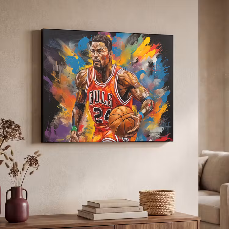 Art Frame - Basketbal - Verf - Kleuren - Rood — 7