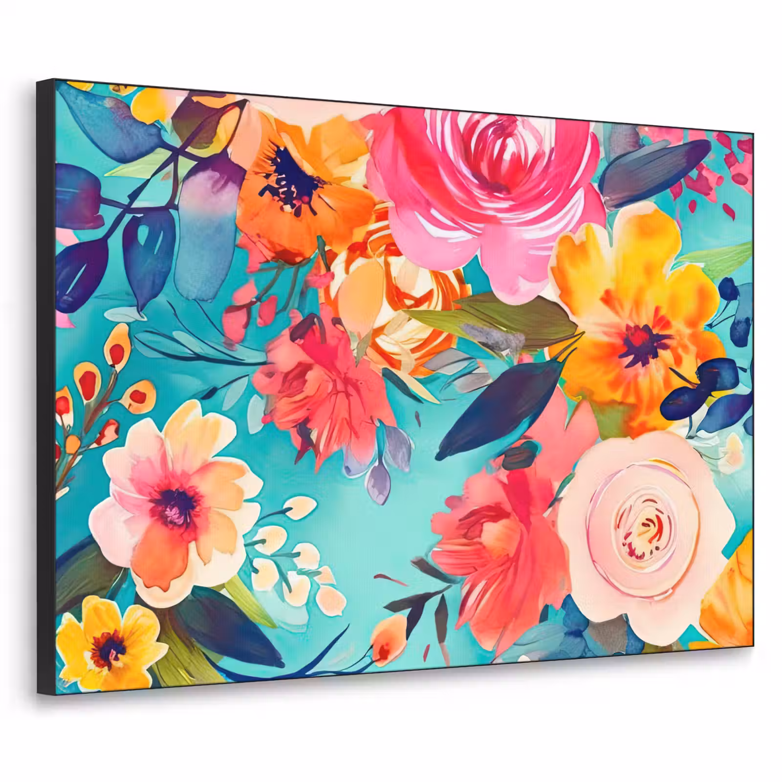 Art Frame - Bloemen - Olieverf - Kleurrijk - Natuur — 1