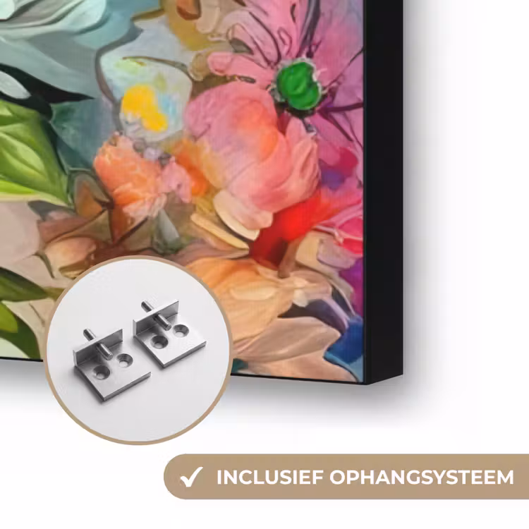 Art Frame - Bloemen - Kleurrijk - Kunst - Olieverf — 6