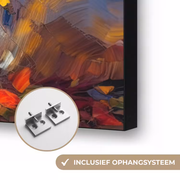 Art Frame - Bloemen - Kleurrijk - Olieverf - Bloempot — 6