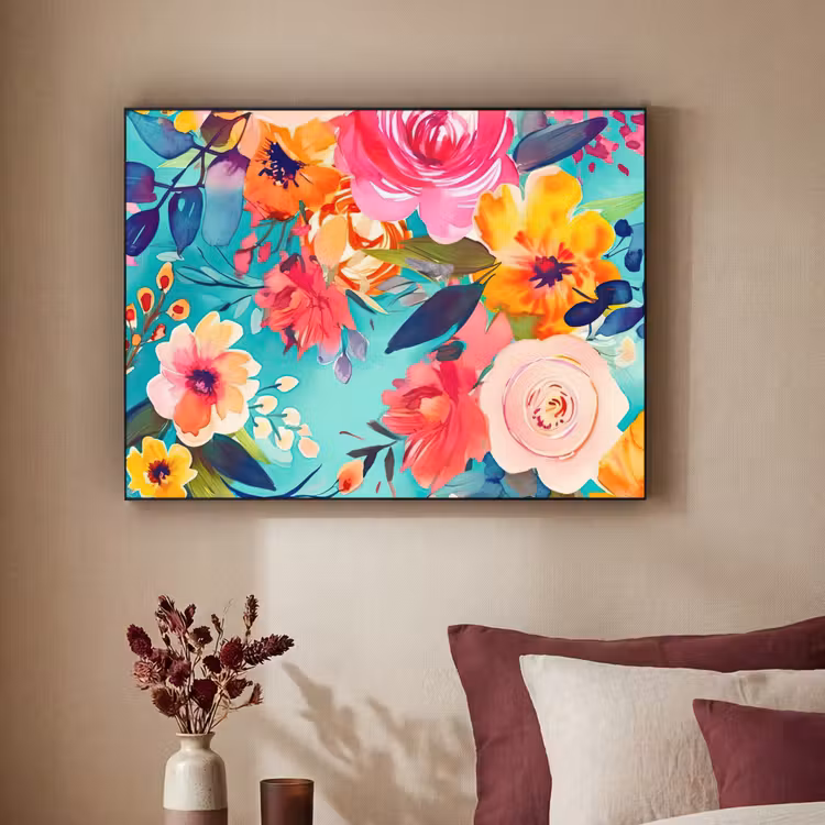 Art Frame - Bloemen - Olieverf - Kleurrijk - Natuur — 3