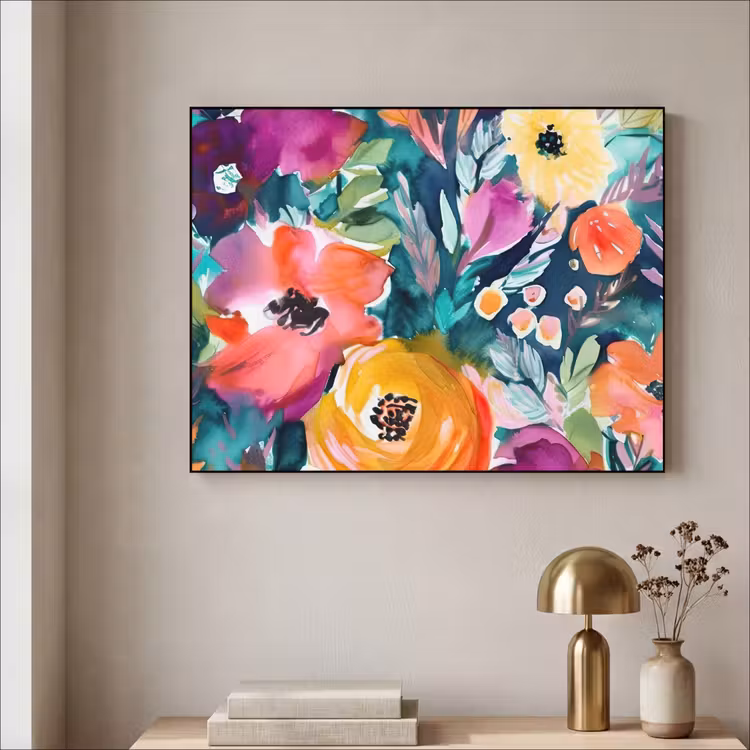 Art Frame - Bloemen - Olieverf - Kunst - Natuur — 5