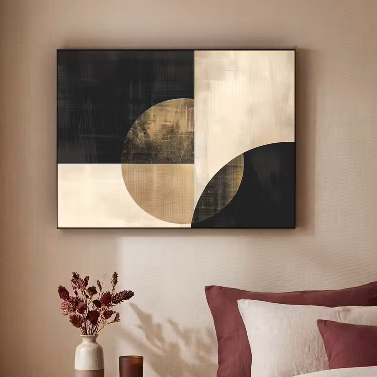 Art Frame - Abstract - Geometrische vormen - Zwart - Goud — 3