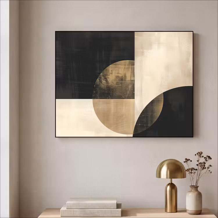 Art Frame - Abstract - Geometrische vormen - Zwart - Goud — 5