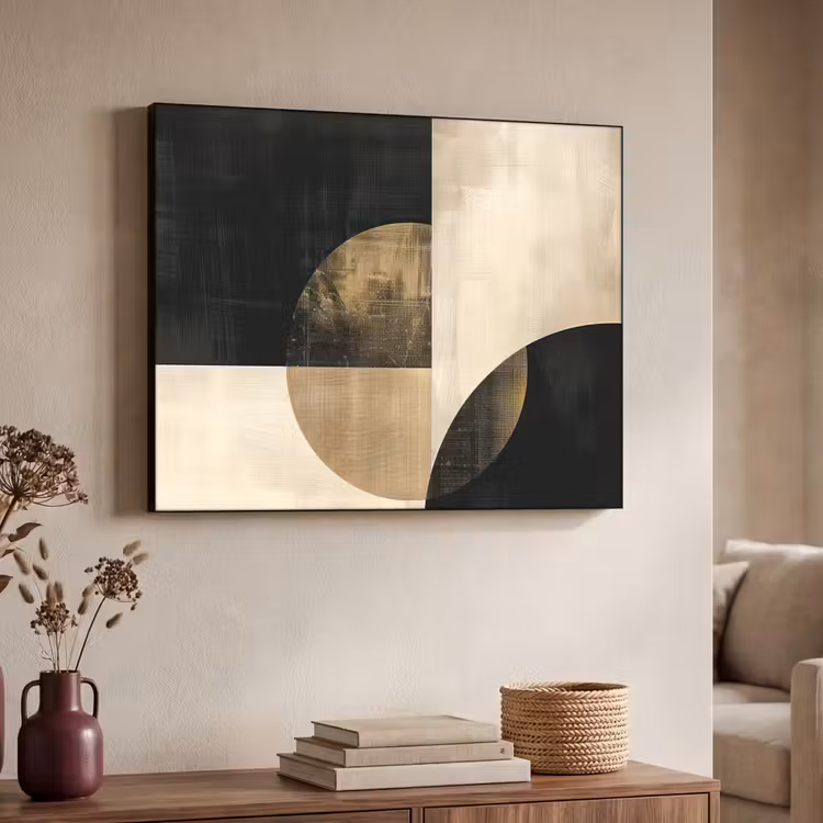 Art Frame - Abstract - Geometrische vormen - Zwart - Goud — 7