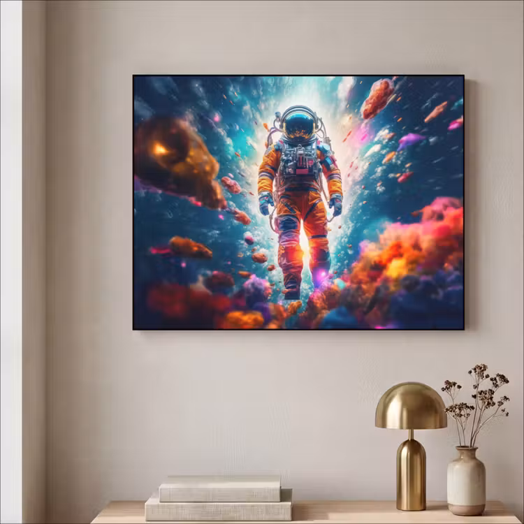 Art Frame - Astronaut - Neon - Meteoriet - Neon — 5