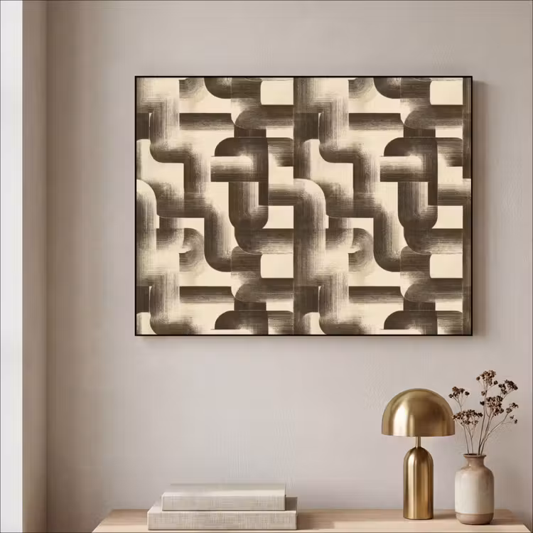 Art Frame - Abstract - Retro - Zwart — 5