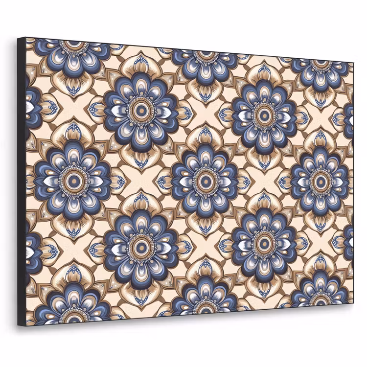 Art Frame - Floraal - Ornament - Blauw — 1