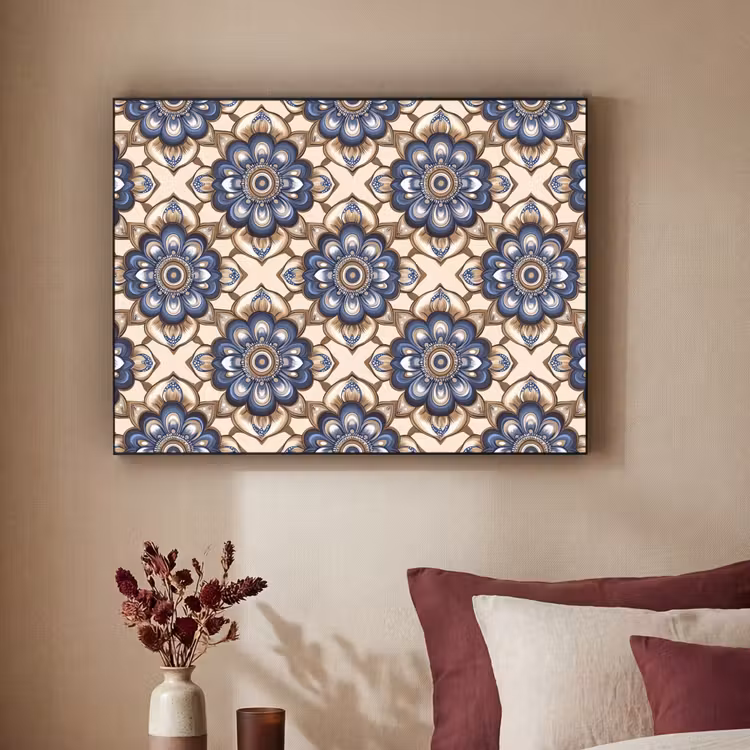 Art Frame - Floraal - Ornament - Blauw — 3