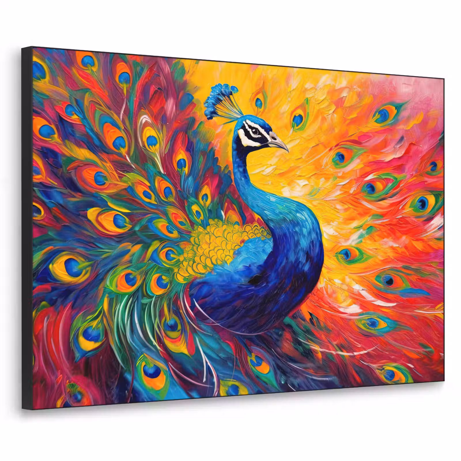 Art Frame - Pauw - Kunst - Schilderij - Pauwenveren — 1