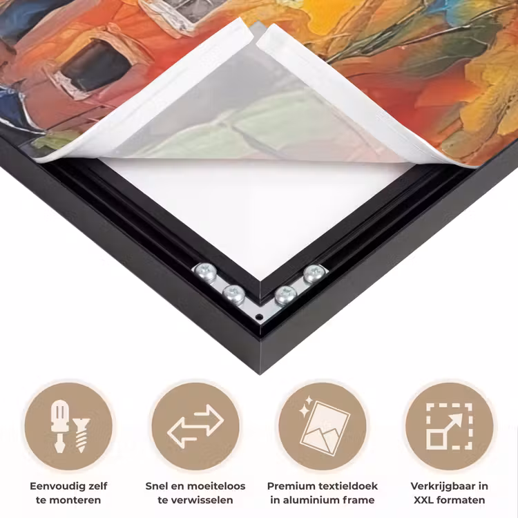 Art Frame - Grachtenpanden - Kunst - Schilderij - Amsterdam — 4