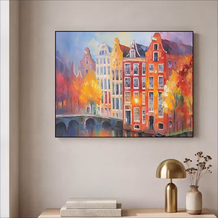 Art Frame - Grachtenpanden - Kunst - Schilderij - Amsterdam — 5