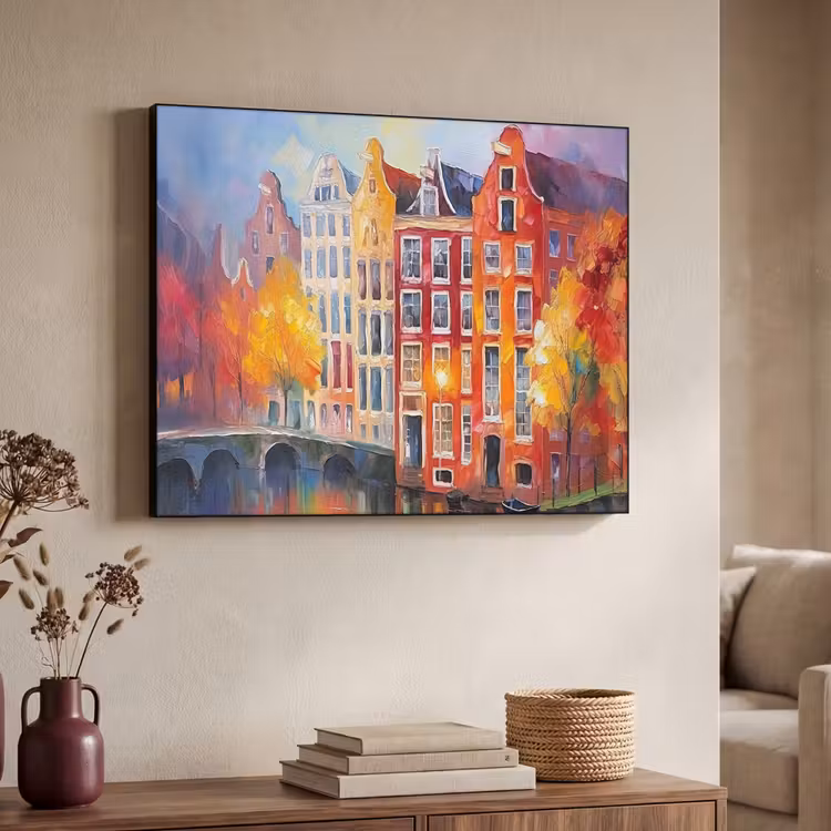 Art Frame - Grachtenpanden - Kunst - Schilderij - Amsterdam — 7