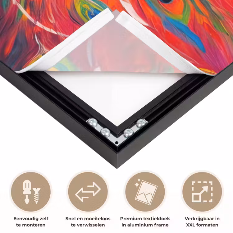 Art Frame - Pauw - Kunst - Schilderij - Pauwenveren — 4