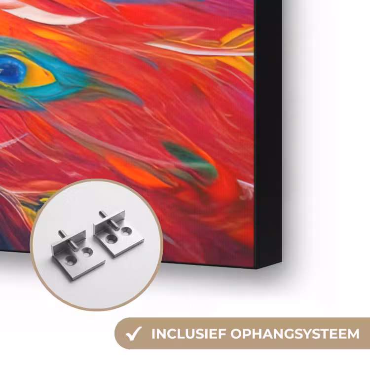 Art Frame - Pauw - Kunst - Schilderij - Pauwenveren — 6