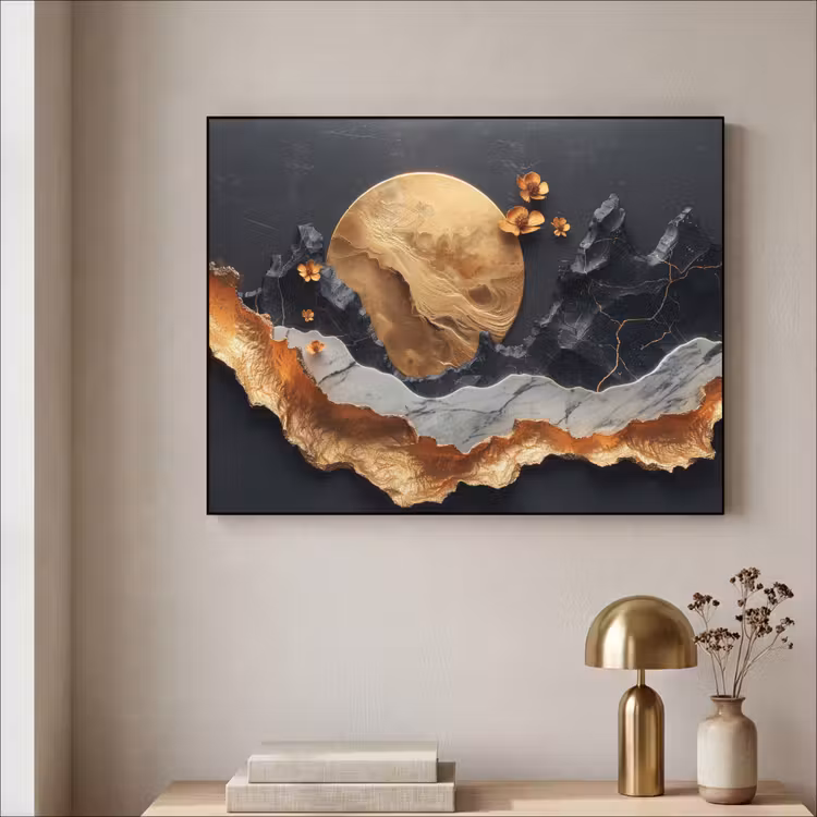 Art Frame - Kunst - Goud - Modern - Abstract — 5