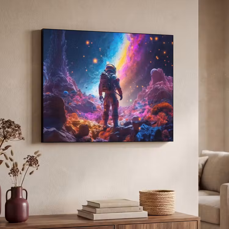 Art Frame - Ruimte - Astronaut - Neon - Sterren — 7