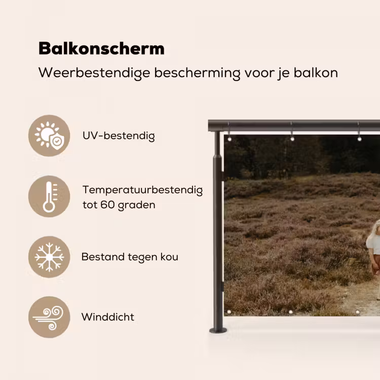 Balkonscherm eigen foto — 7