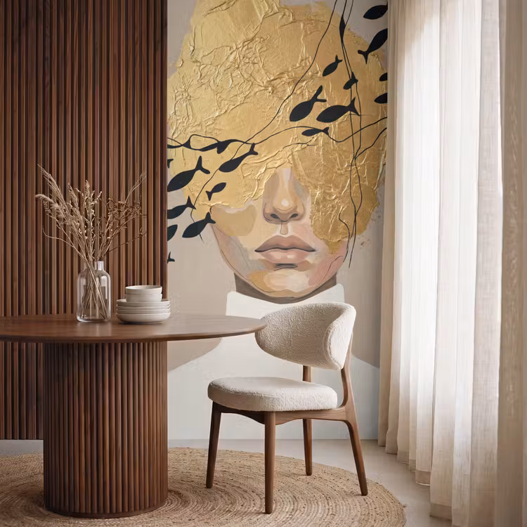 Behang - Modern - Vrouw - Goud — 4
